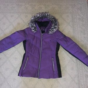 Purple Winter Puffy Coat
